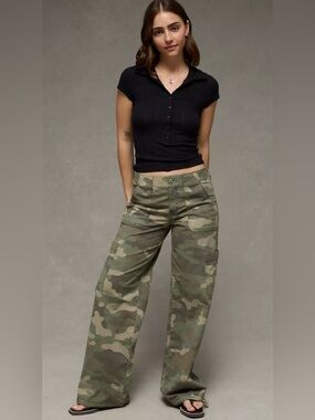 BNWT American eagle wide leg camp stretch pants